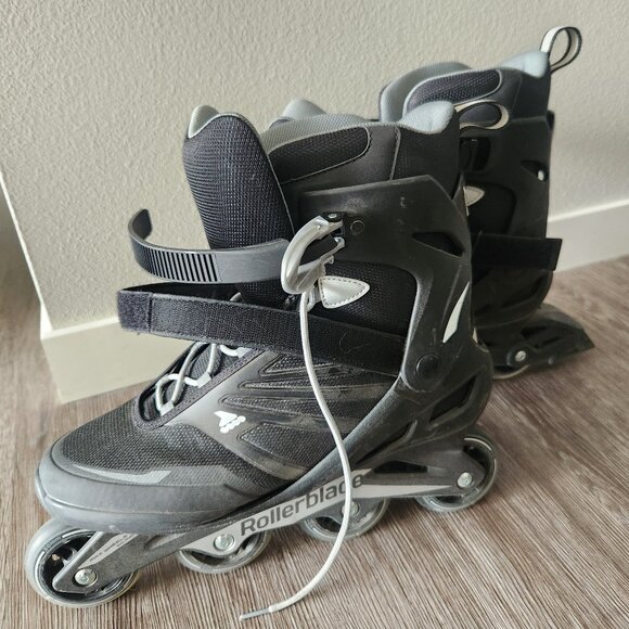 Rollerblade Black Inline Skates Men's Size 11 - Picture 1 of 4
